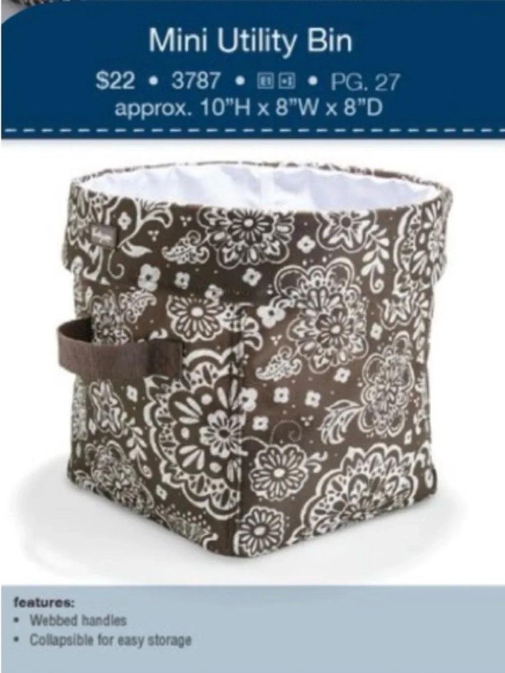 thirty-one 10th Anniversary Mini Utility Bin